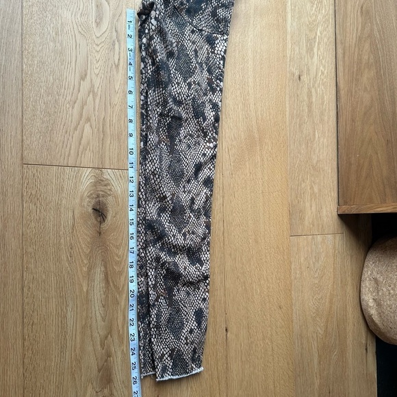 NWT Raw High-Rise Tan Snake Print  Jegging-24 - Picture 9 of 10